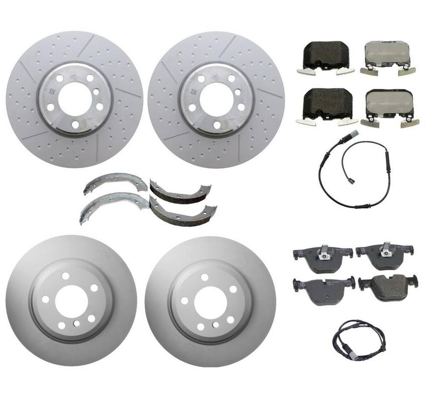 BMW Brake Kit - Pads and Rotors Front &  Rear (340mm/330mm)